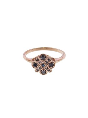 Lori Mclean Black Diamond 4-cross Ring