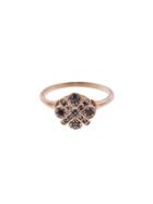 Lori Mclean Black Diamond 4-cross Ring