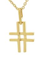 India Hicks Yellow Gold Love Letters Necklace - L