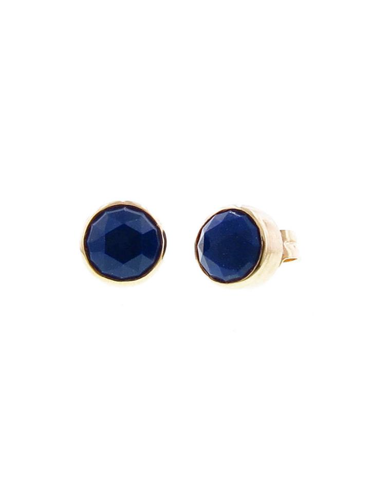 Jamie Joseph Rose Cut Lapis Studs