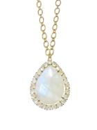 Irene Neuwirth Teardrop Rainbow Moonstone Pendant