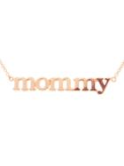 Jennifer Meyer Mommy Necklace - Rose Gold