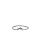 Megan Thorne Plume Guard Ring - White Gold
