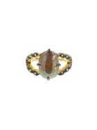 Cathy Waterman Scalloped Edge Rustic Diamond Ring