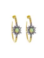 Arman Opal Star Hoop Earrings