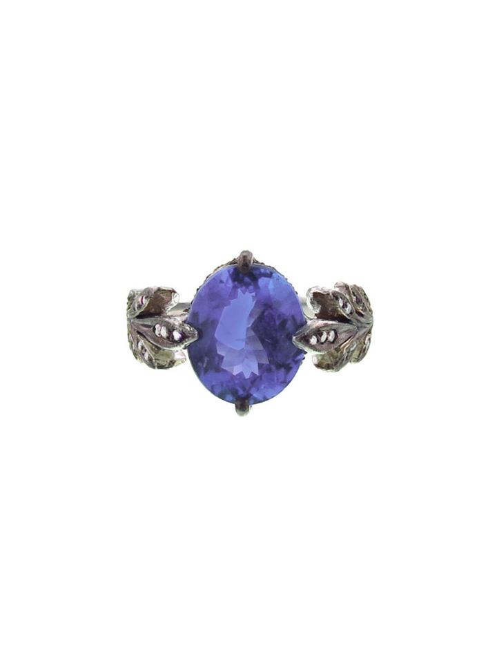 Cathy Waterman Tanzanite Leafside Ring