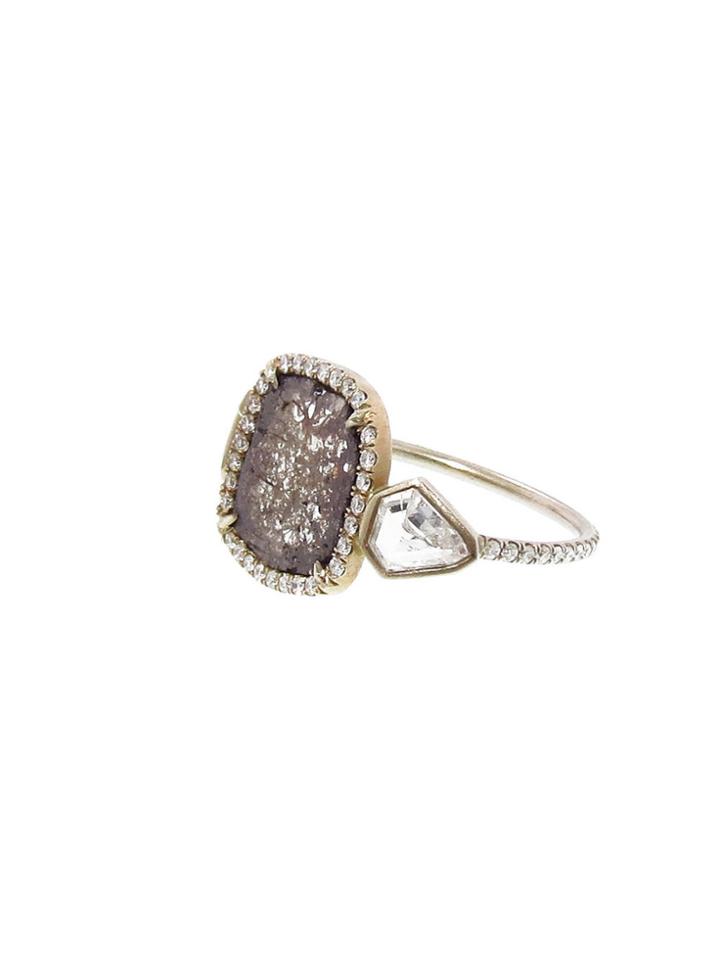 Monique Péan Diamond Slice Ring With Triangular Diamonds