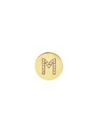 Jennifer Meyer Personalized Diamond Mini Disc Stud - Initial M
