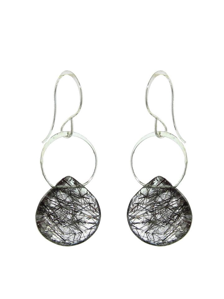 Melissa Joy Manning Rutilated Quartz Drop Earrings