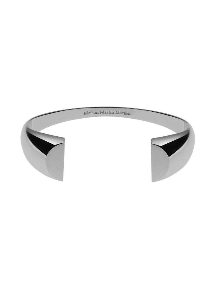 Maison Margiela Silver Chevali?re Split Bracelet - 14x12mm Table