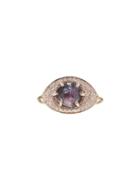 Celine Daoust Tourmaline Evil Eye Ring With Diamonds