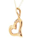 Lucifer Vir Honestus Ylang23 Charm For Charity - Rose Gold Heart With Diamonds