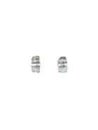 Melissa Joy Manning Green Beryl Crystal Stick Earring - Sterling Silver