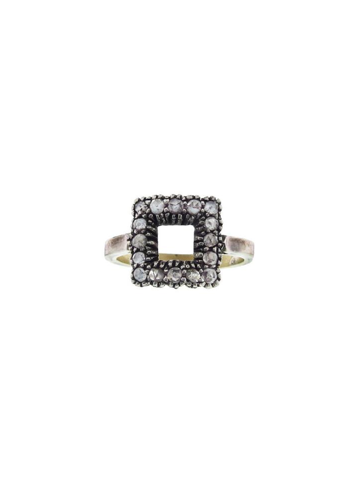Himatsingka Diamond Square Outline Ring