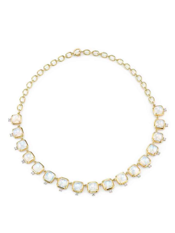 Irene Neuwirth Moonstone And Diamond Necklace