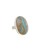 Jamie Joseph Oval Ribbon Turquoise Ring