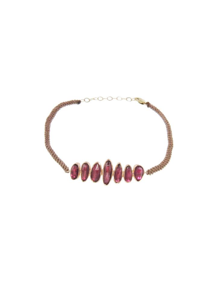 Celine Daoust Pink Tourmaline Rope Bracelet