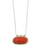 Ten Thousand Things Coral Pendant In Yellow Gold