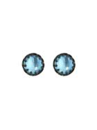 Larkspur & Hawk Small Olivia Post Earrings - Sky Blue