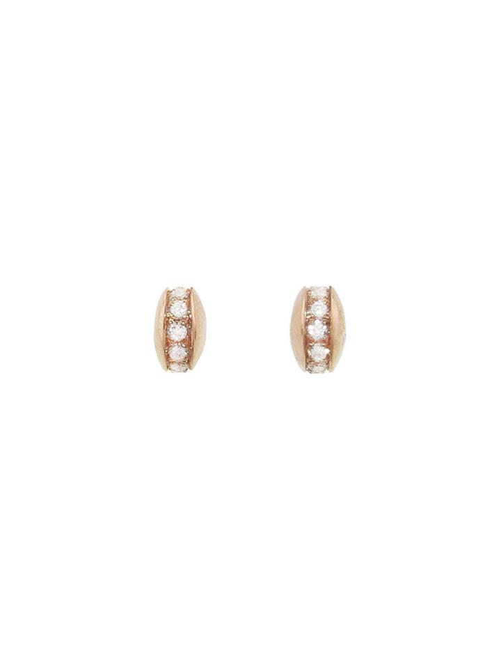 Ylang 23 Small Tori Earring With Diamonds - Rose Gold
