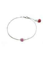 Pippo Perez Ladybug Bracelet With Rubies - White Gold