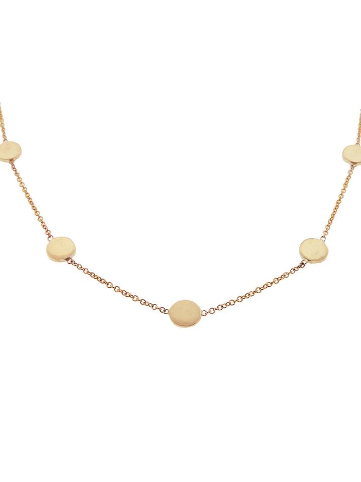Jennifer Meyer Rose Gold Circle Chain Necklace