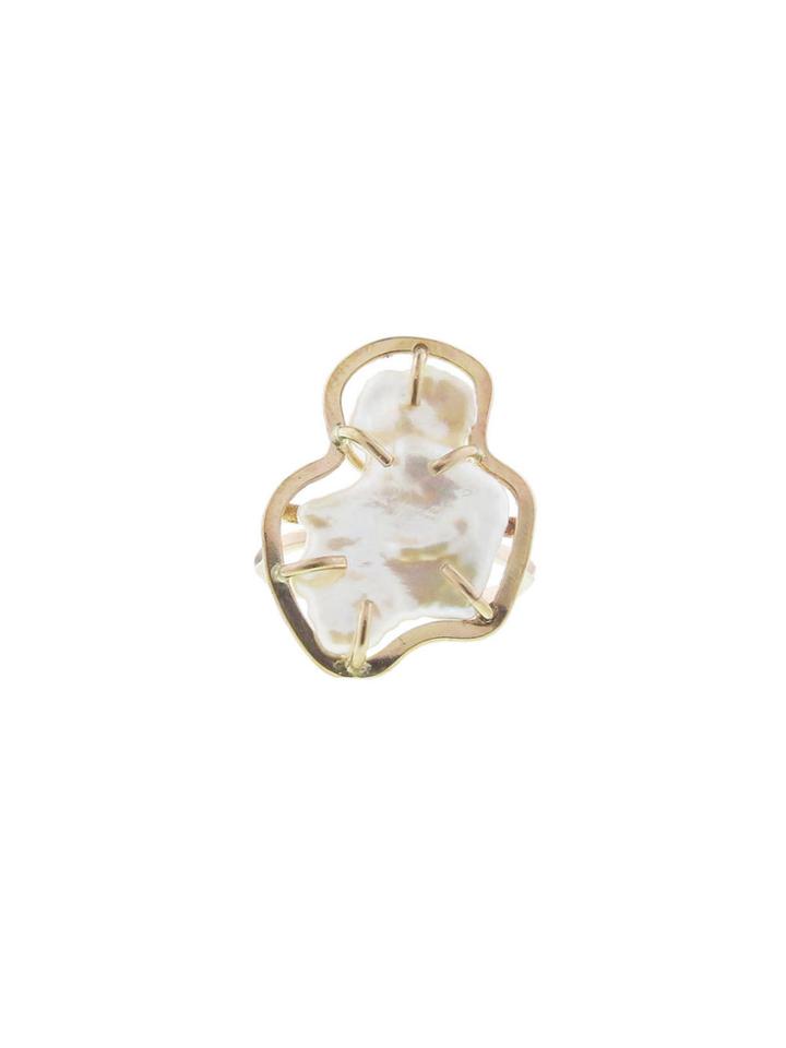 Melissa Joy Manning Biwa Petal Pearl Ring