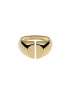 Maison Margiela Yellow Gold Chevali?re Split Ring - 10x8mm Table