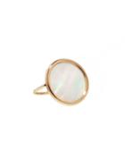 Ginette Ny Mother Of Pearl Disc Ring - Rose Gold