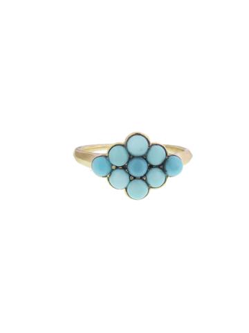 Lori Mclean Turquoise Nine Stone Ring