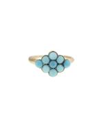Lori Mclean Turquoise Nine Stone Ring