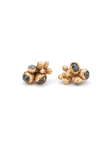 Ruth Tomlinson Grey Diamond Cluster Studs
