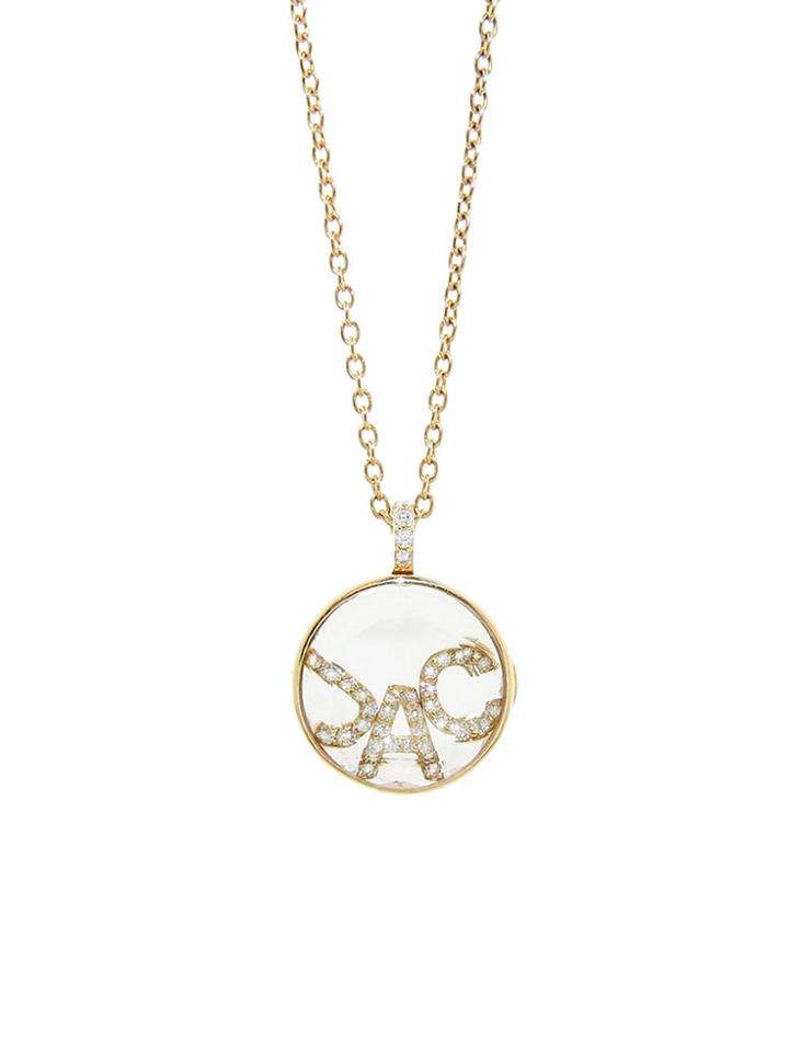Ylang 23 Locket With Pav? Initials Necklace
