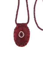 Jacquie Aiche Blessev - Ruby Red Amulet On Ruby