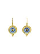 Ara Collection Sky Blue Evil Eye Earrings