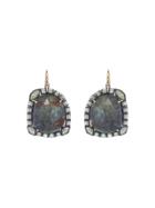 Nak Armstrong Faceted Grey Sapphire Earrings