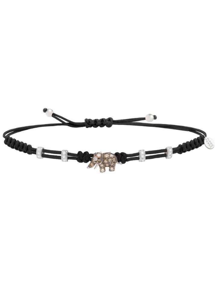 Pippo Perez Tiny Brown Diamond Elephant Bracelet