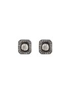 Himatsingka Elise Square Large Diamond Earrings
