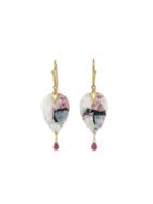 Annette Ferdinandsen Paraiba Tourmaline Bird Earring With Rubies
