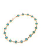 Jennifer Meyer Turquoise Mini Circle Link Bracelet