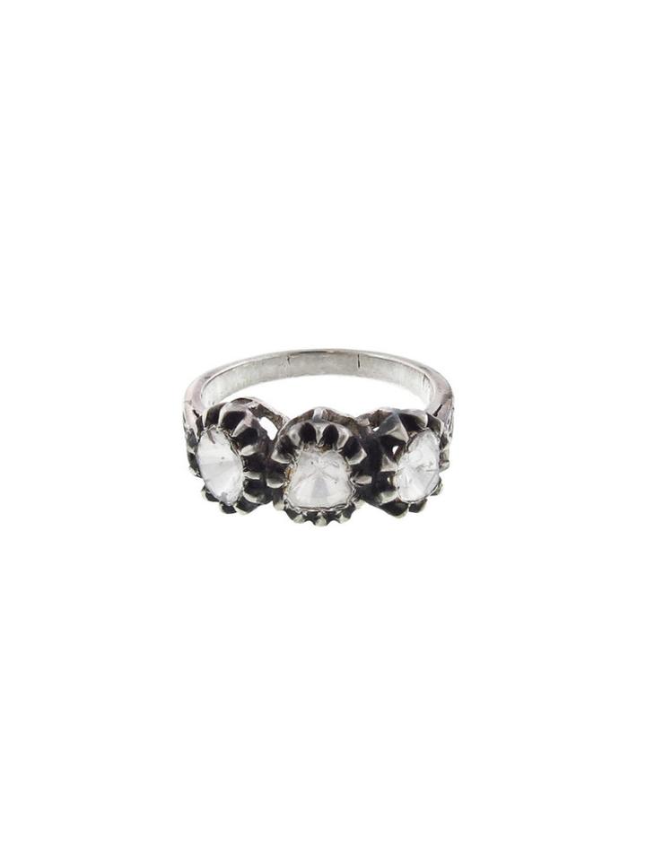 Himatsingka Misha 3-diamond Sunburst Ring