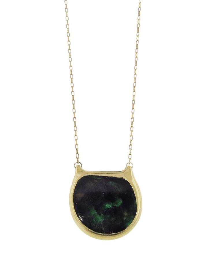 Ten Thousand Things Emerald Pendant Necklace - Gold