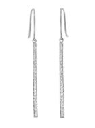 Jennifer Meyer White Gold Diamond Stick Drop Earrings