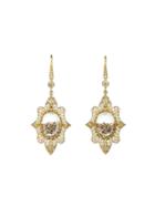 Ylang 23 Floating Champagne Diamond Earrings - Gold