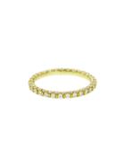 Finn Three Row Pave Diamond Ring - Yellow Gold