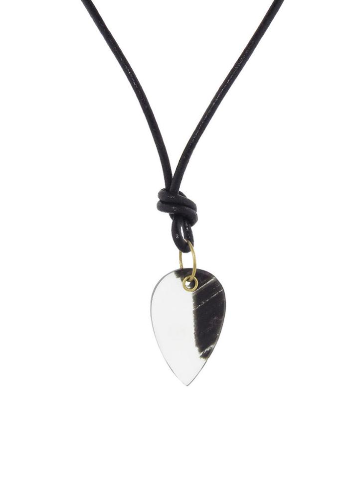 Lfrank Quartz Leaf Pendant Necklace