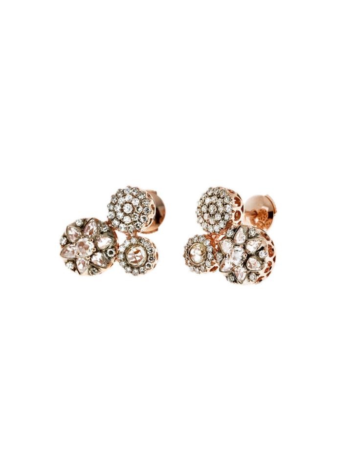 Ylang 23 Triplet Diamond Studs