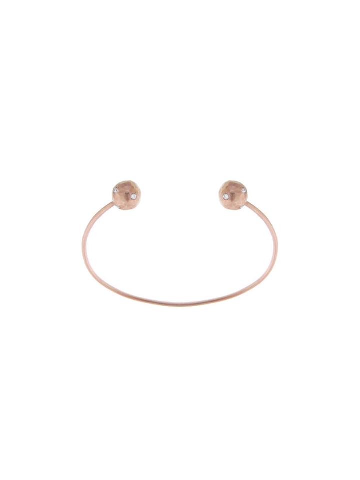 Deanna Hamro Diamond Double Geo Ball Cuff - Rose Gold