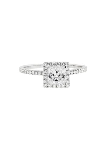 Hidalgo Princess Cut Diamond Solitaire Setting - White Gold