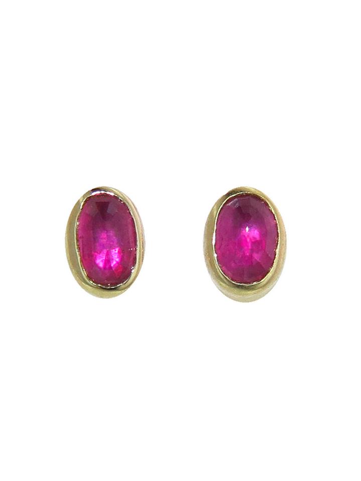 Jamie Joseph Faceted African Ruby Studs